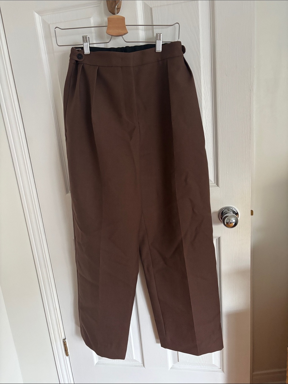 Jil Sander Wide Leg wool Pants in Brown Size 36